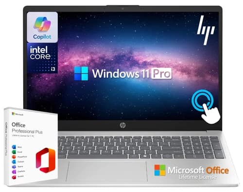HP Laptop Computer 15.6" Touchscreen 13th Gen Intel i3, Up to 32GB RAM & 1TB SSD