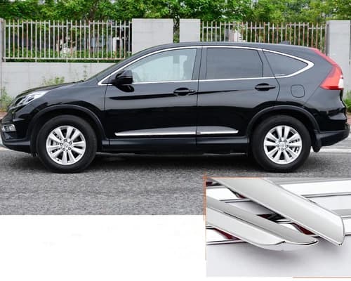 Chrome ABS Car Body Side Door Molding Cover Trim For Honda CRV CR-V 2012 ~ 2016
