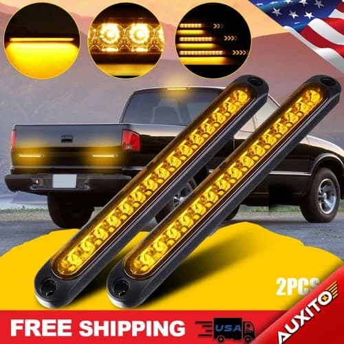 AMBER SIDE SIGNAL SEQUENTIAL LED TURN MARKER LIGHT AMBER FLOWING CAR ACCESSORIES