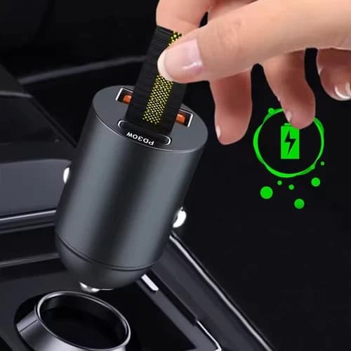 1x Mini USB PD Type C Car Phone Charger Adapter 30W Fast Charging Accessories
