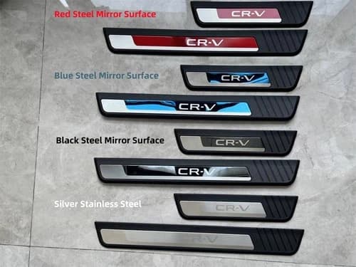 For Honda CR-V CRV Steel Accessories Protector Door Sill Scuff Plate Car Sticker