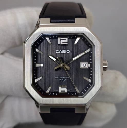 CASIO MTP‑B195 Series MTP-B195L-1AV Black Dial Analog 38 mm New Men’s Watch