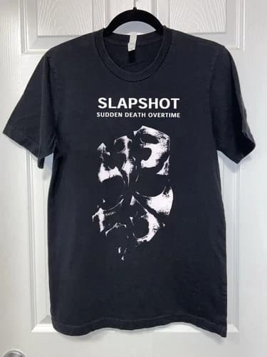 Slapshot Sudden Death Overtime T Shirt Full Size S to 5XL