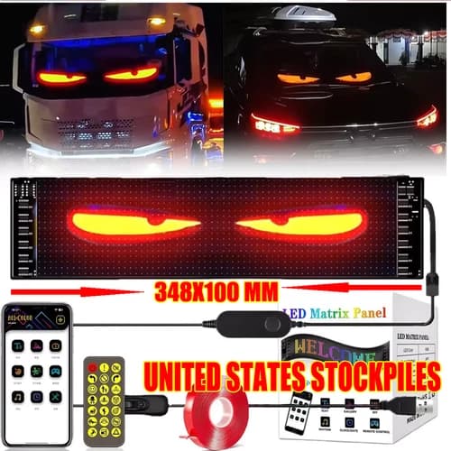Truck-Specific Devil's Eye LED-Screen Car Eye Light Truck Dynamic LED Light/NEW