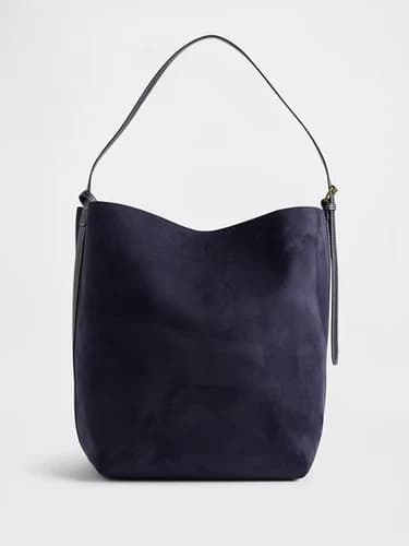 GAP Color Sandy Taupe Beige Vegan Suede Bucket Bag #761387 FREE SHIPPING