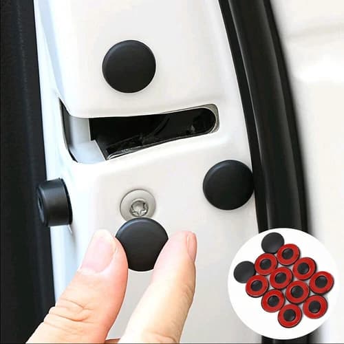12× Car Interior Door Lock Screw Protector Cover Cap Trim Anti-Rust Accessories