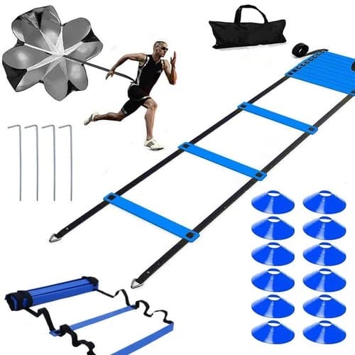 20ft Sports Agility Ladder, Agility Training Equipment for Football, Exercise...