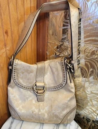 Coach Derby Tote Women's Handbag - Gold(F12852)