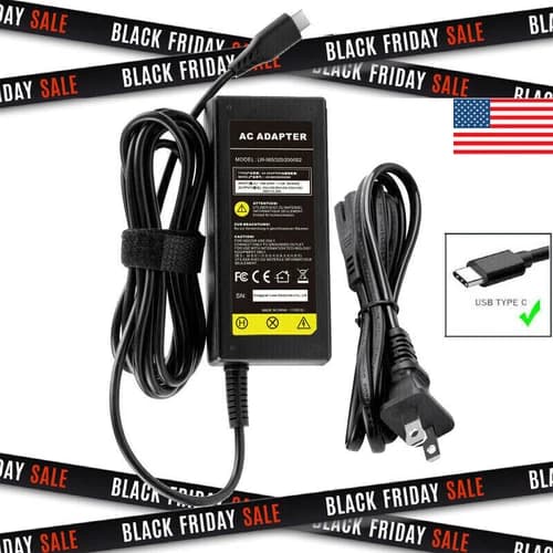 USB AC Adapter Charger for Dell Latitude 5420 5520 7520 3320 3420 3520 Laptop