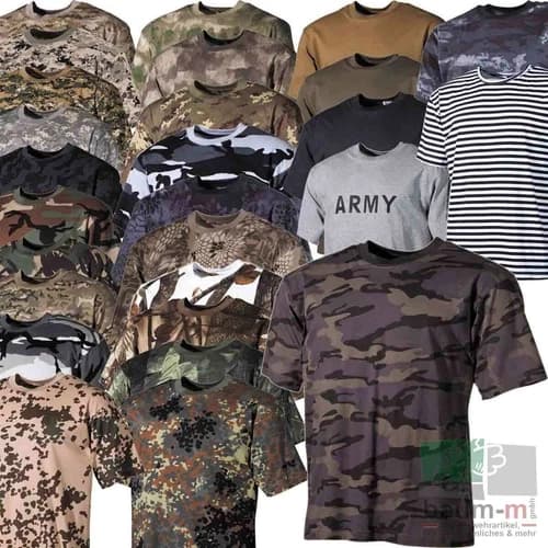 US style T-shirt army camouflage shirt camouflage shirt 100% cotton S to 6XL