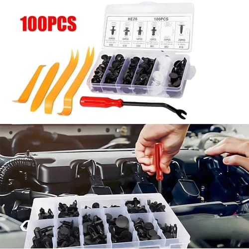 Accessories Clip Trim Car Push Pin Rivet Bumper Door Panel Retainer Fastener Kit