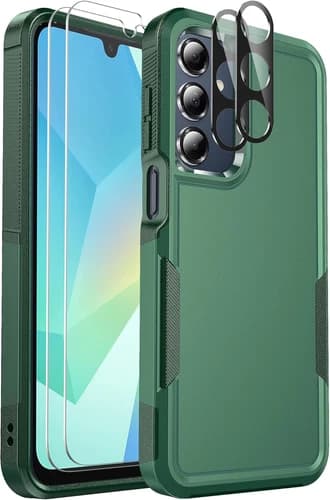for Samsung Galaxy A16 5G Phone Case, [Military Grade Drop Protection] [Glass Sc