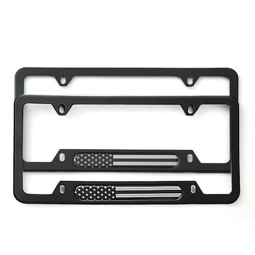 2PCS For Toyota American Flag Patriot Car License Plate Frame Cover Accessories