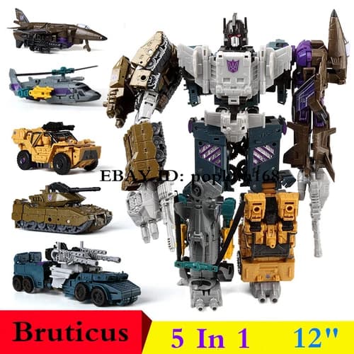 New In Stock Bruticus G1 Combaticons HZX 5 In 1 Action Figure IDW 12" Kids Toys