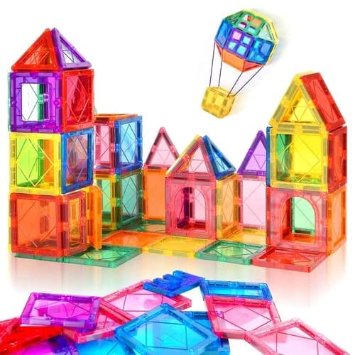 Magnetic Tiles Building Blocks for 3 4 5 6 7 8+ Years Old Boys Girls Educational