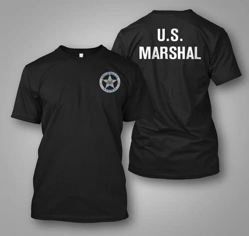NEW US Marshal Police United States - Custom front and back t-shirt tee