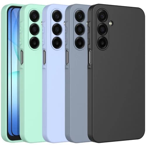 For Samsung Galaxy A16 A17 5G Case Silicone Slim Phone Cover + Screen Protector