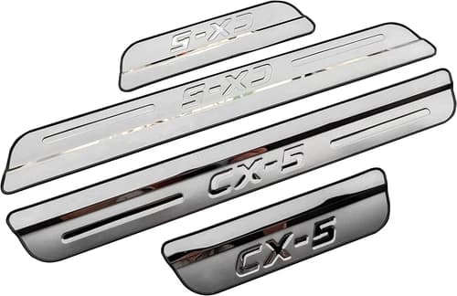 For Mazda CX-5 2025 Accessories Car Door Sill Protector Scuff Plate Guard Cover