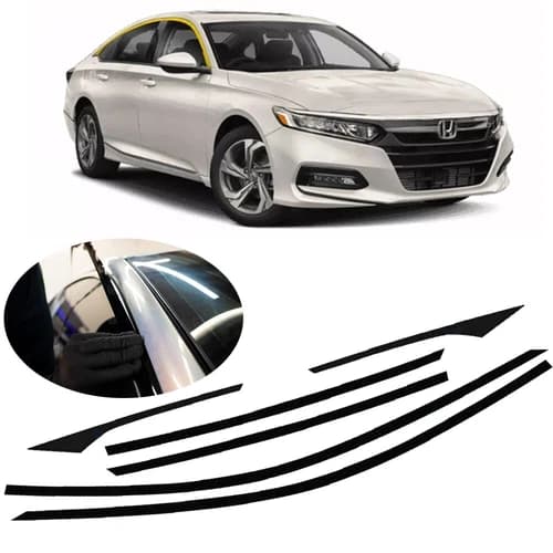 Car Chrome Delete Window Trim Sticker For 2018-22 Honda Accord Sedan Accessories