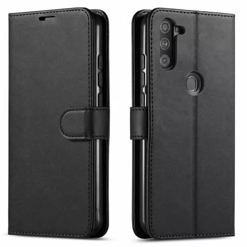 For Samsung Galaxy A11 Phone Case, Premium Leather, Magnetic Flip Card Holder