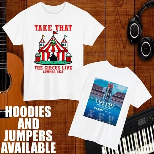 Take That Circus Live 2026 Graphic T-Shirt | Concert Fan Music Tee Unisex Top