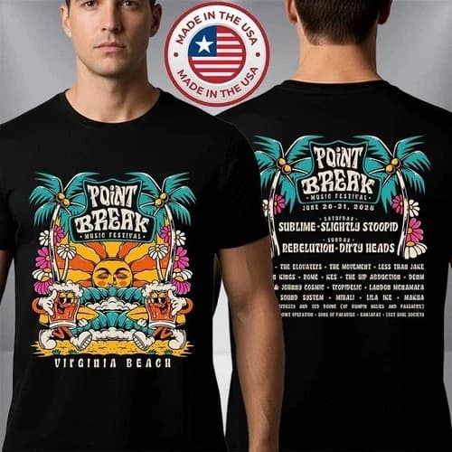Point Break Festival 2026 Line Up Merch Tee Unisex T-Shirt