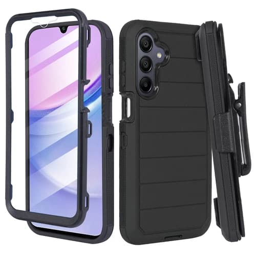 For Samsung Galaxy A16 Case Shockproof Belt Clip Cover Built in Screen Cover