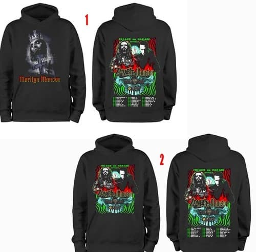 Custom Rob Zombie Freaks On Parade 2026 Tour T shirt Or Hoodie