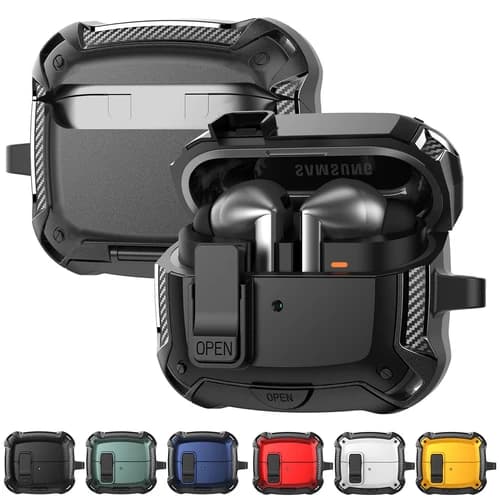 For Samsung Galaxy Buds 3/3 Pro Shockproof Case with Phone Stand Rugged Cover