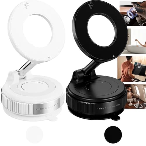 2026 Car Phone Holder Magnetic 360° Mount, 96LBS Suction for iPhone & Android