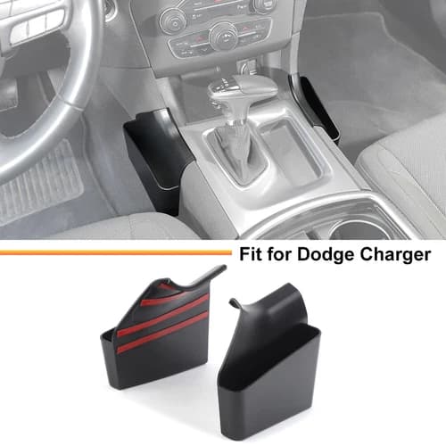 Center Gear Shift Storage Box Organizer Tray for Dodge Charger 2015+ Accessories