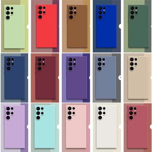 Full Cover Silicone Phone Case Cover For Samsung Galaxy S21 S20 S22 S23 24 Ultra