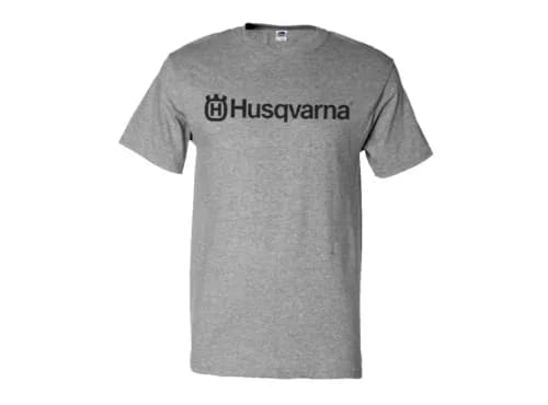 HUSQVARNA® logo mens gray short sleeve T-shirt L/XL/2XL NEW!