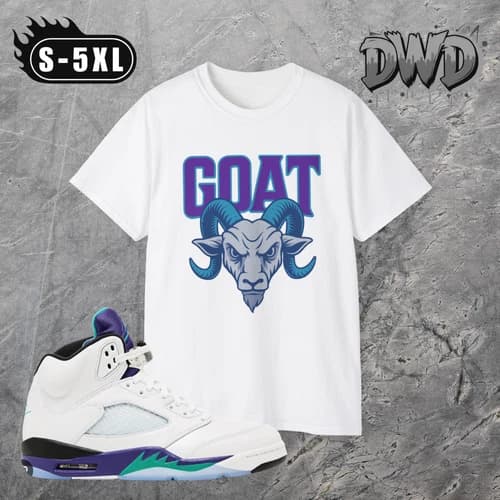 Matching Jordan Sneaker T-Shirt | GRAPE 5'S | All Sizes | T-Shirt