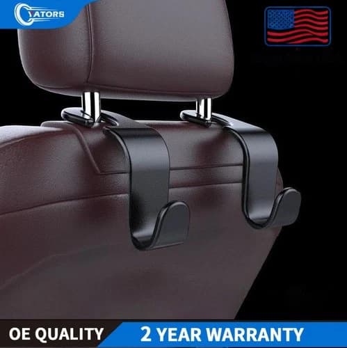 2× Car Interior Seat Back Hooks Accessories Hanger Holder Bag Clothes Storage
