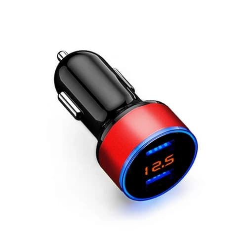 Dual USB Car Charger Lighter Socket Digital Display LED Voltmeter Accessories