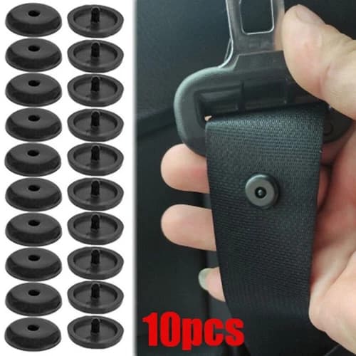 10x Universal Clip Seat Belt Stopper Buckle Button Fastener Tool Car Accessories