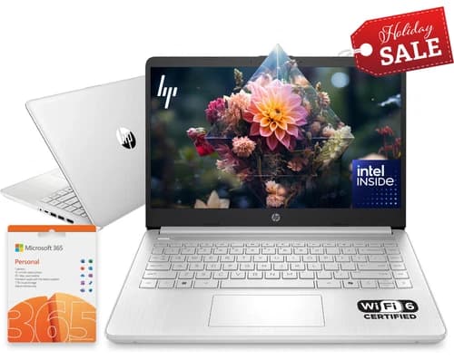 2026 HP Laptop Computer 14" 4-Core Intel Processor 8GB RAM 628GB Storage Win 11