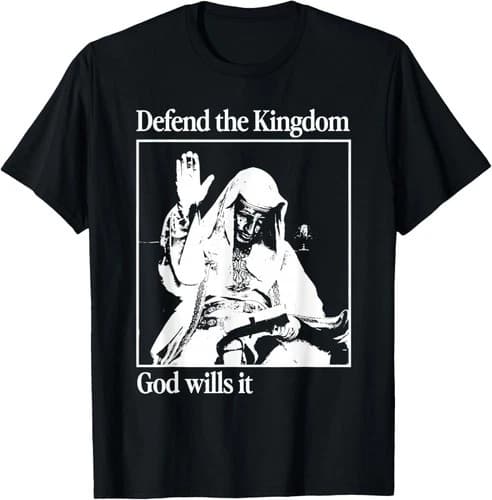 Sliver Mask King Baldwin IV Meme The Leper King Warrior T-Shirt