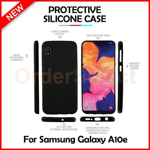 Ultra Slim Protector Shockproof Phone Case BLACK for Samsung Galaxy A10e