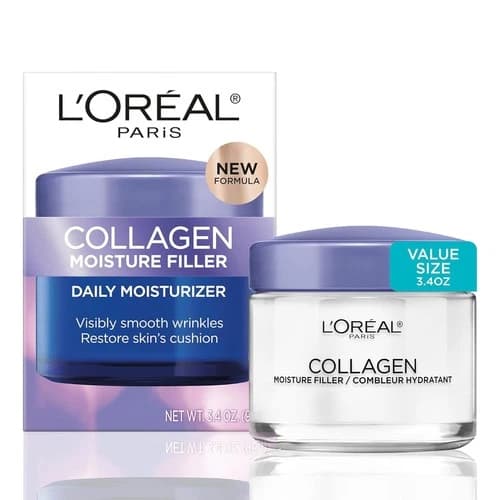 L'Oreal Paris Collagen Moisture Filler Face Cream, Anti-Aging Face Moisturizer,