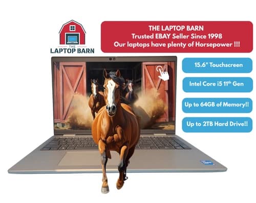 Dell Latitude 5520 Laptop i5-1145G7 up to 64GB RAM & 2TB SSD 15.6" Touchscreen