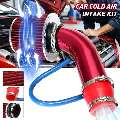 Car Cold Air Intake Filter Induction Set Pipe Power Flow Hose System Accessories