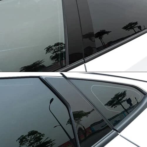 6Pcs For 2022 Honda Civic Door Pillar Post Trim Gloss Black Car Auto Accessories