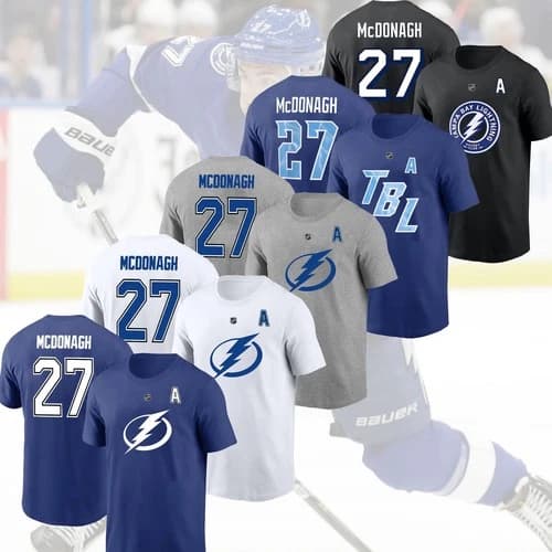 HOT ITEM! Ryan McDonagh #27 Tampa Bay Lightning 2025 Name & Number For Fans