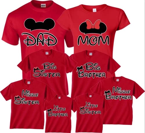 Family vacation Disney Custom Name Shirts DAD,Mom, Matching Tee Family 2024