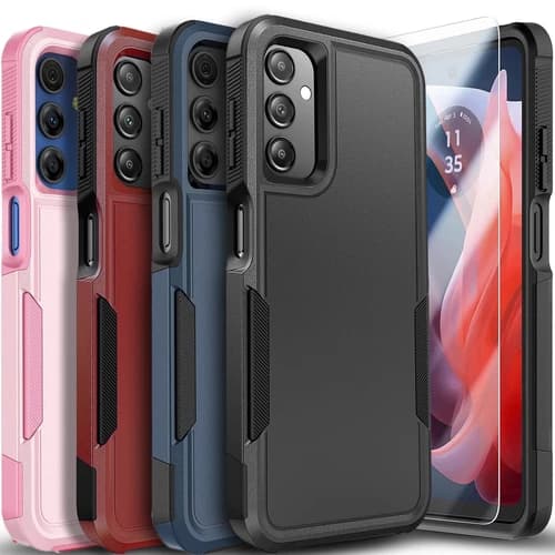 For Samsung Galaxy A16 5G A15 A14 Case Phone Cover Heavy Duty + Tempered Glass