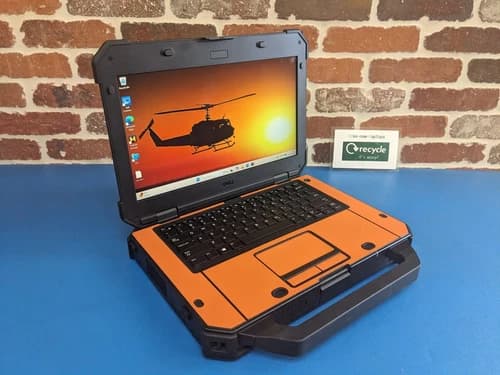 Dell Latitude 14 Rugged 7424 Laptop i5-8350U 16GB 1TB ORANGE TOUCH IP 65 RATED