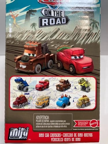 Disney Pixar Cars Mini Racers Dino Egg Cruisers Toy Kids Gift Easter Basket HTF