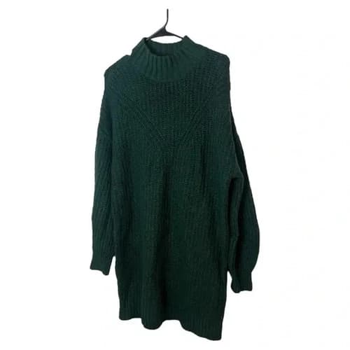 Old Navy Green Mini Sweater Dress Size Medium